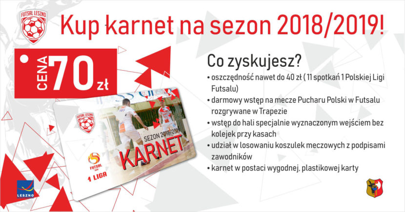 Karnet Futsal Leszno sezon 2018/2019